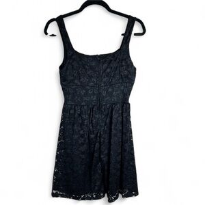 Cosmic Aura Black Lace Corset Midi Dress Size S | Gothic Dark Academia